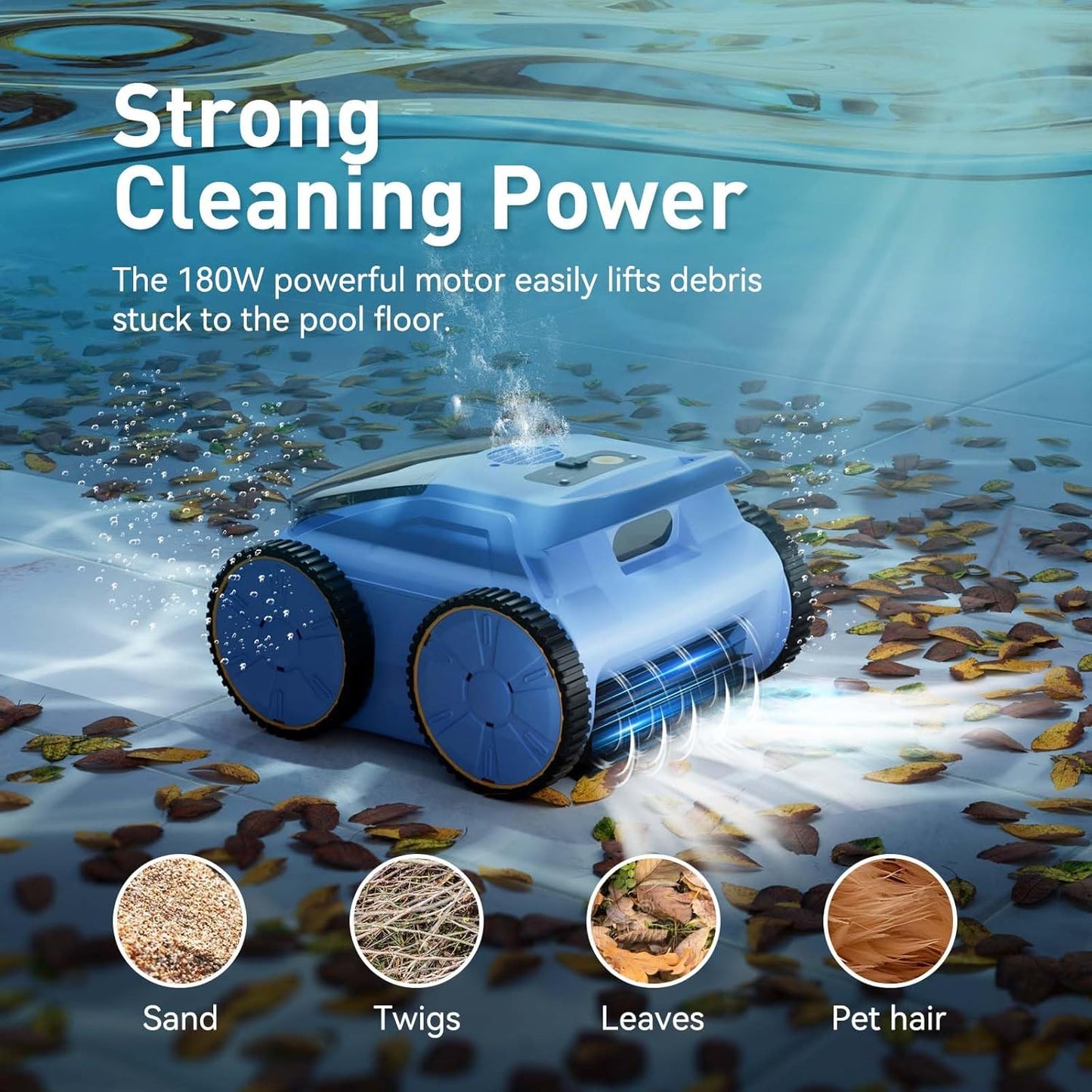 HydroBot 180 | Wireless Pool Cleaner for Above-Ground & Inground Pools