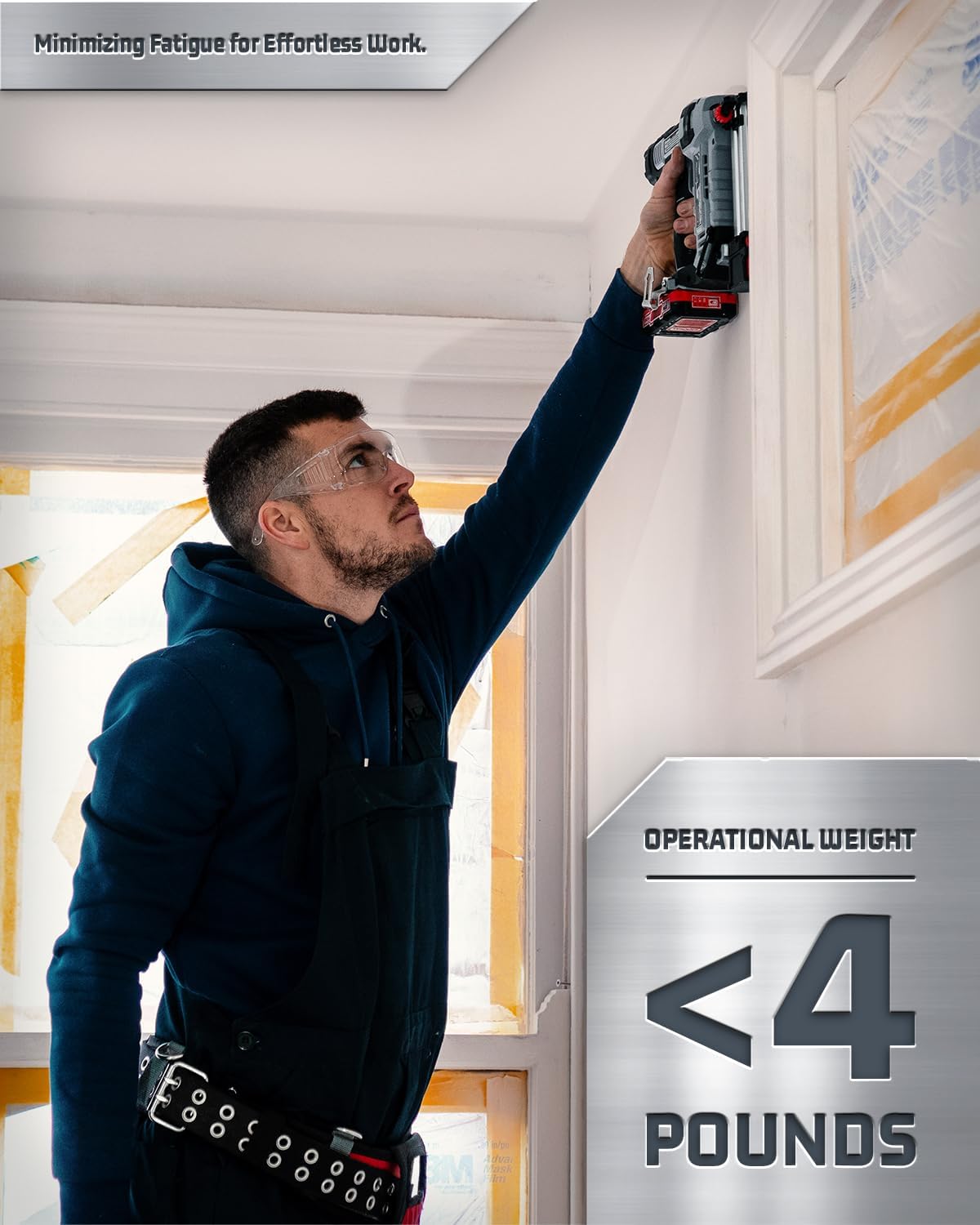 SwiftNail Max – 20V Cordless Brad Nailer Kit