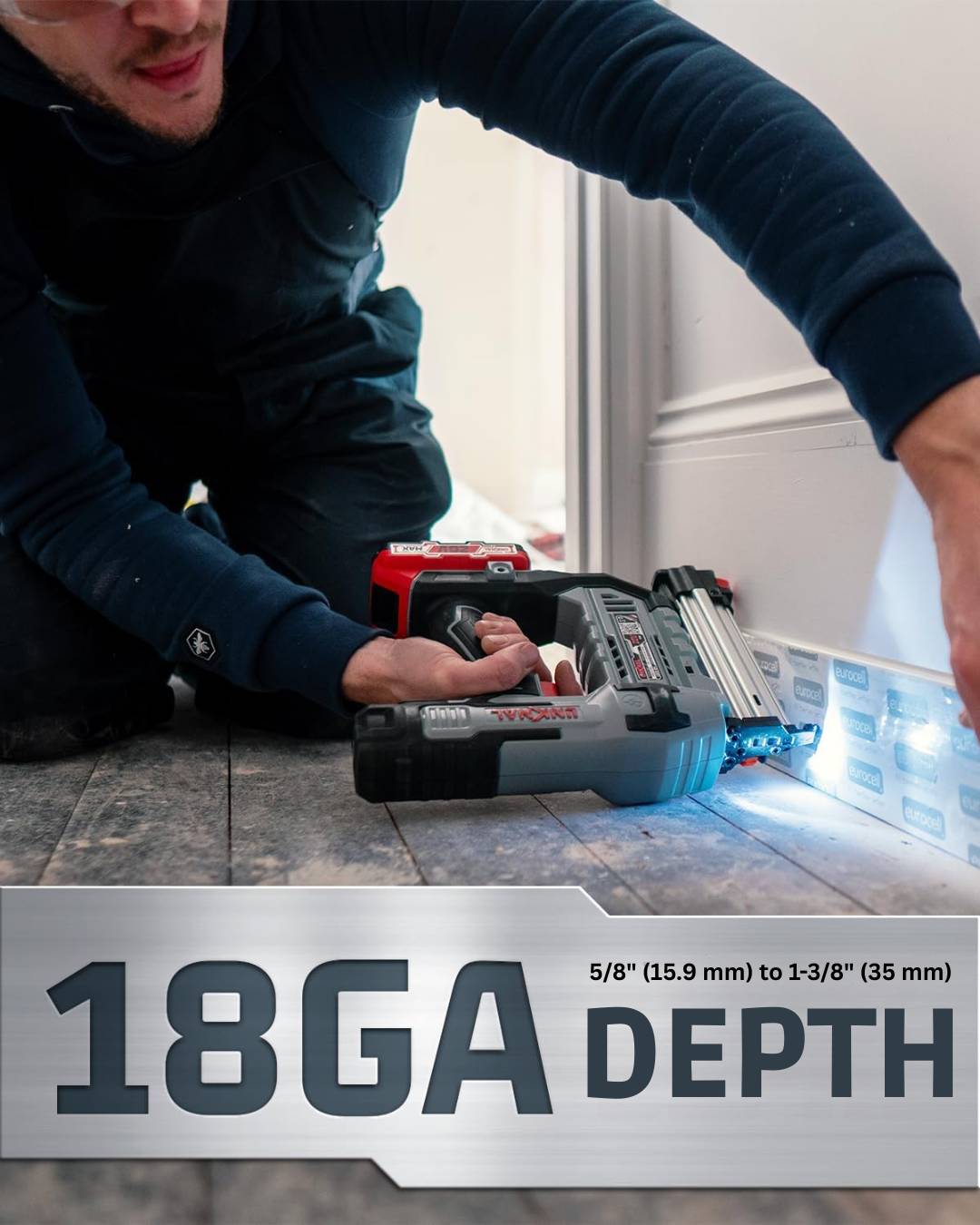 SwiftNail Max – 20V Cordless Brad Nailer Kit